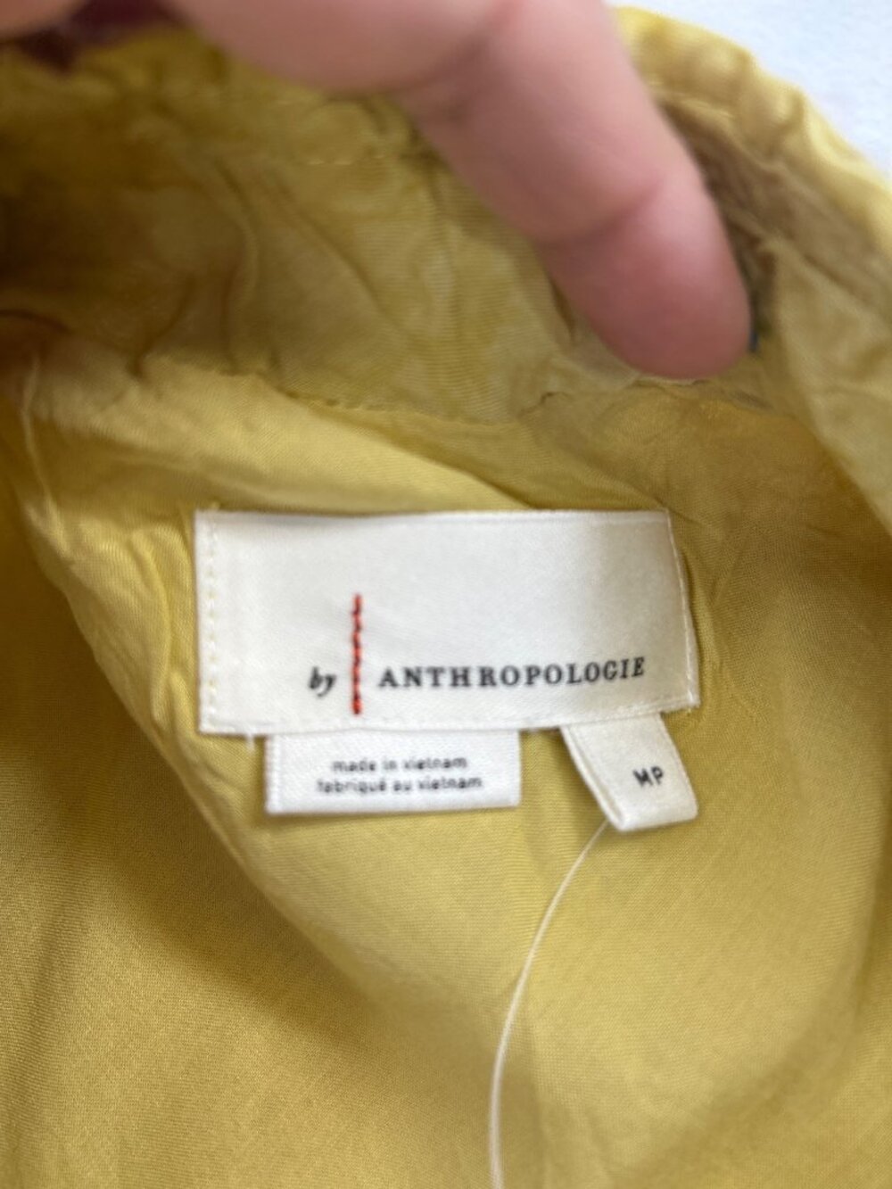 Anthropologie Tilda Sequin Slip Skirt Size M Yellow Gold Midi Skirt Spring - Picture 7 of 11